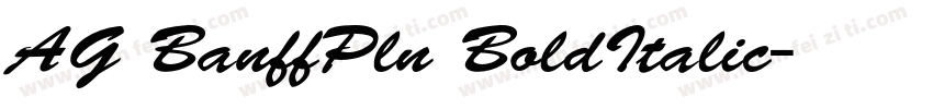 AG BanffPln BoldItalic字体转换
